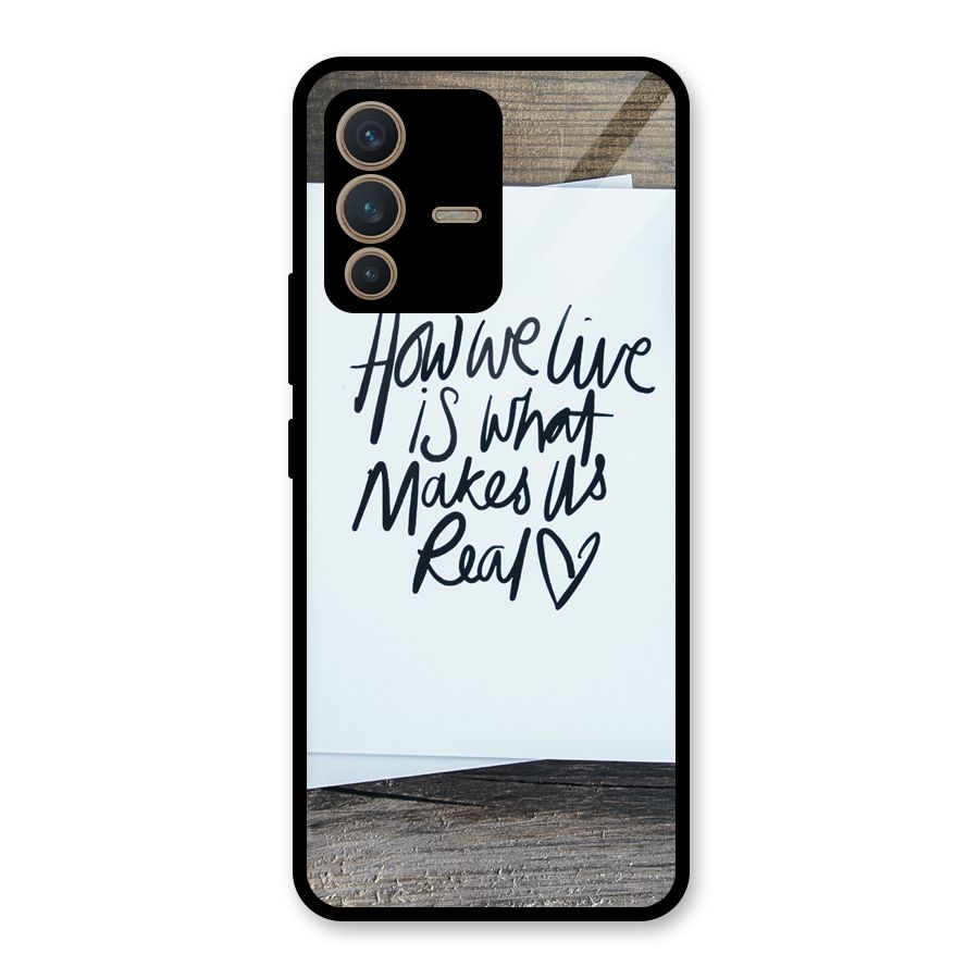 How We Live Glass Back Case for Vivo V23 5G