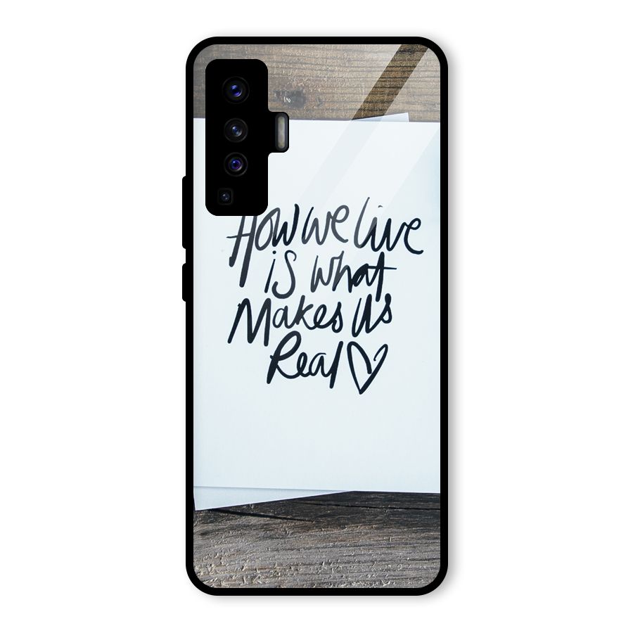 How We Live Glass Back Case for Vivo X50