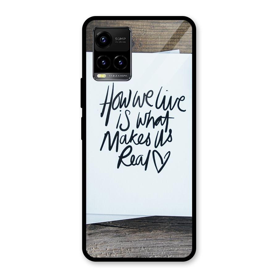 How We Live Glass Back Case for Vivo Y21T