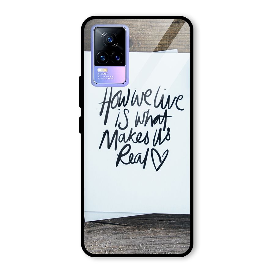 How We Live Glass Back Case for Vivo Y73