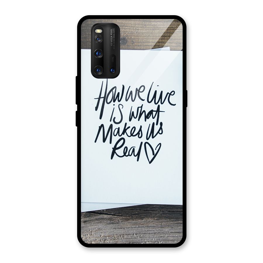 How We Live Glass Back Case for Vivo iQOO 3