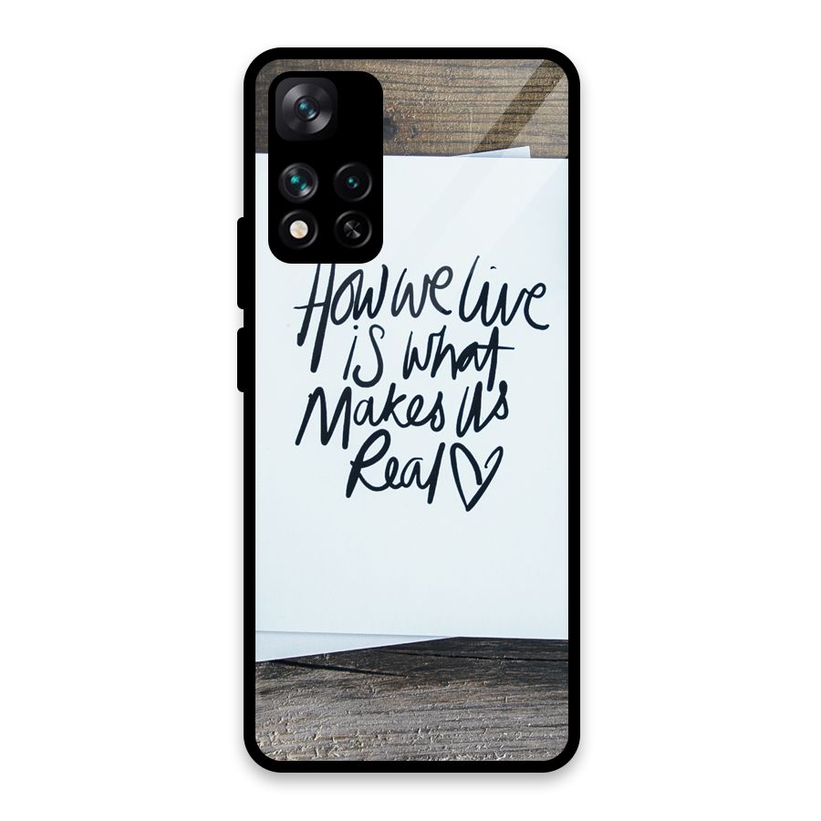 How We Live Glass Back Case for Xiaomi 11i HyperCharge 5G