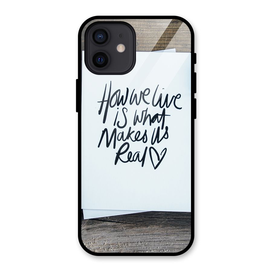 How We Live Glass Back Case for iPhone 12