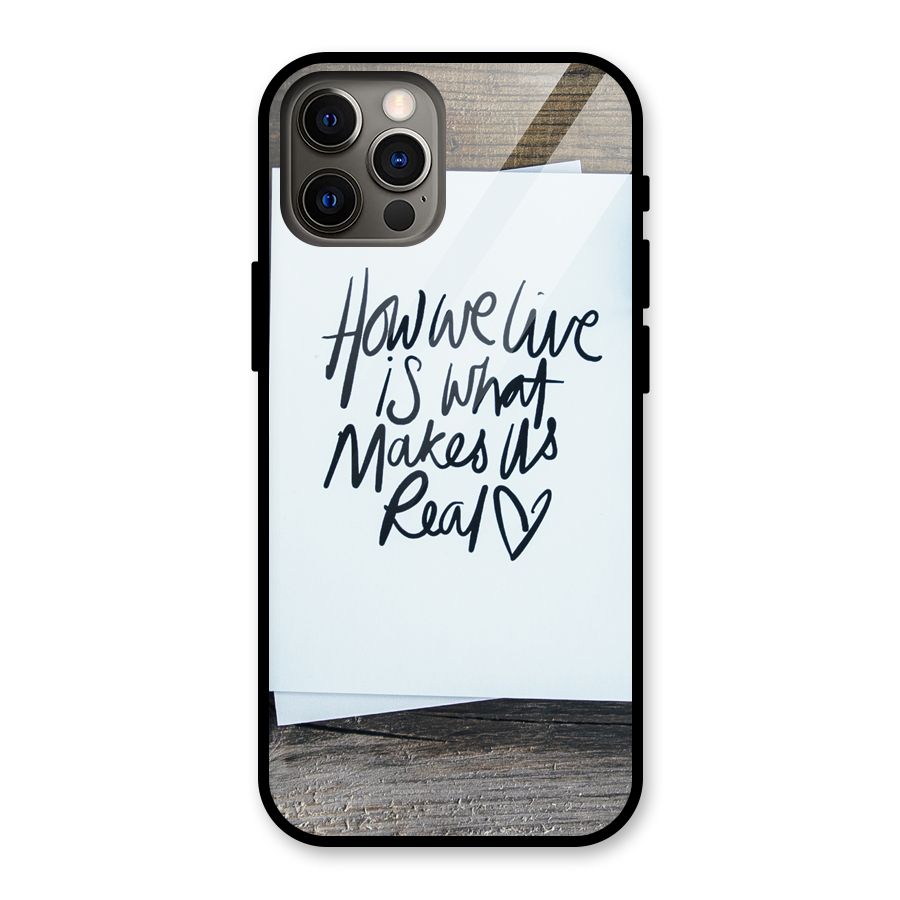 How We Live Glass Back Case for iPhone 12 Pro