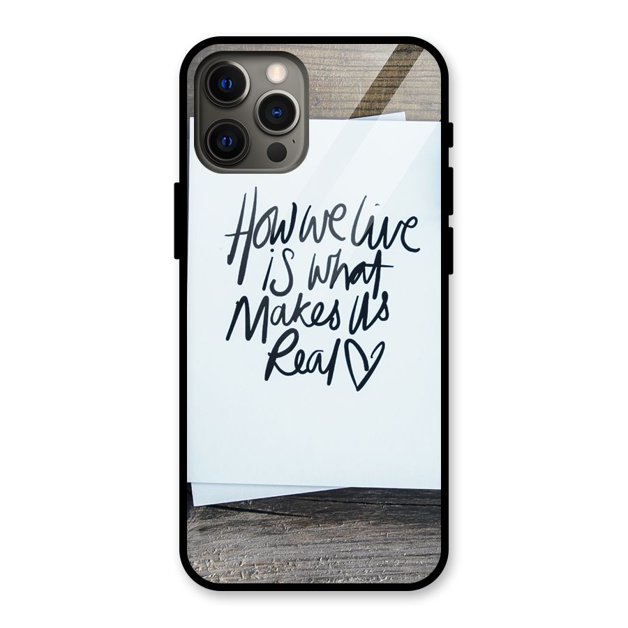 How We Live Glass Back Case for iPhone 12 Pro Max
