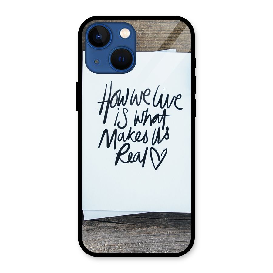 How We Live Glass Back Case for iPhone 13 Mini