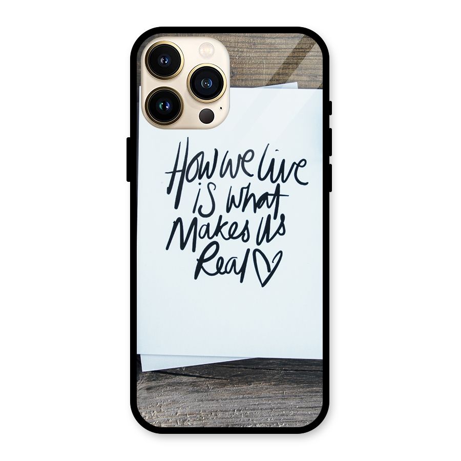 How We Live Glass Back Case for iPhone 13 Pro Max