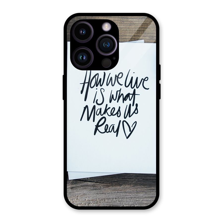 How We Live Glass Back Case for iPhone 14 Pro