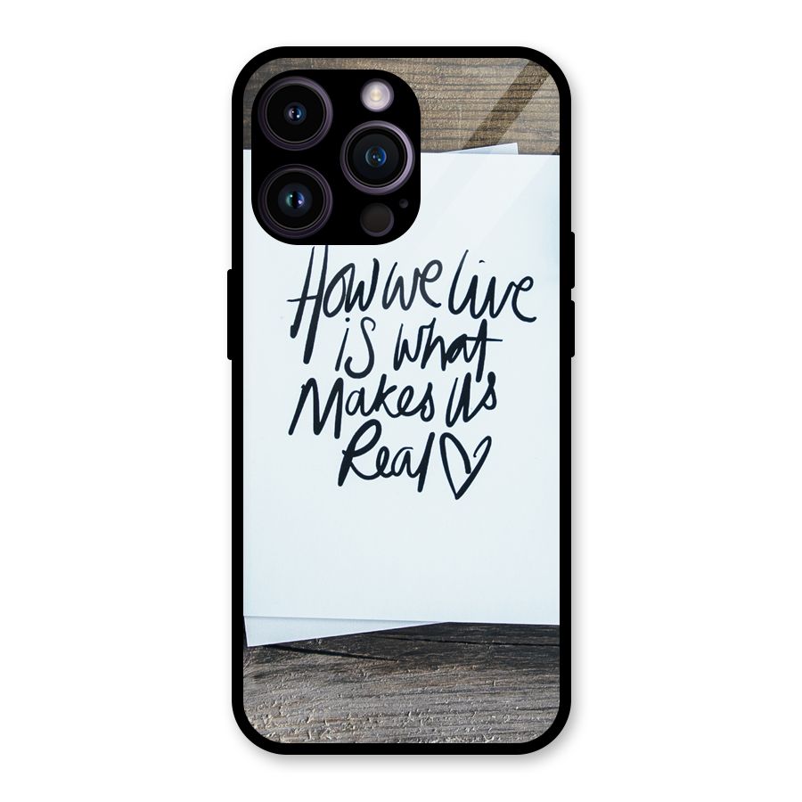 How We Live Glass Back Case for iPhone 14 Pro Max