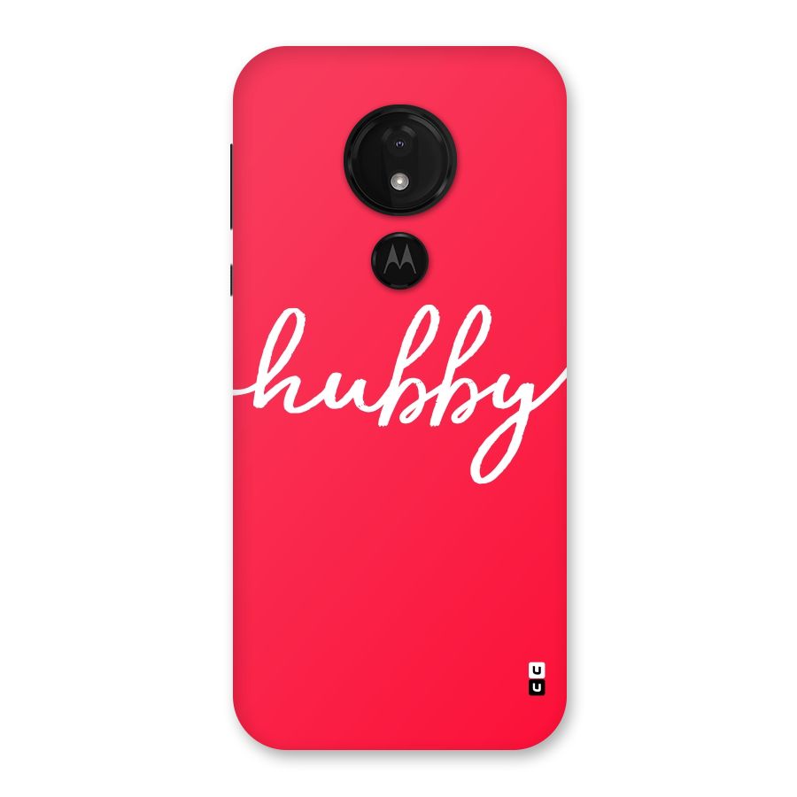 Hubby Back Case for Moto G7 Power