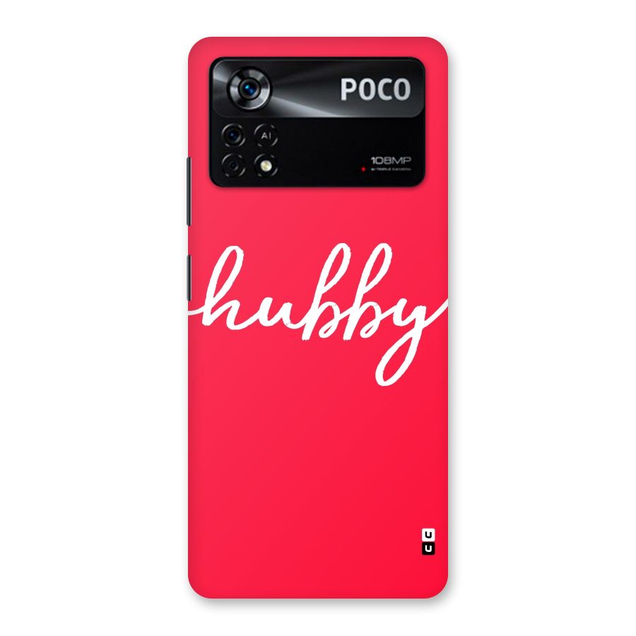 Hubby Back Case for Poco X4 Pro 5G