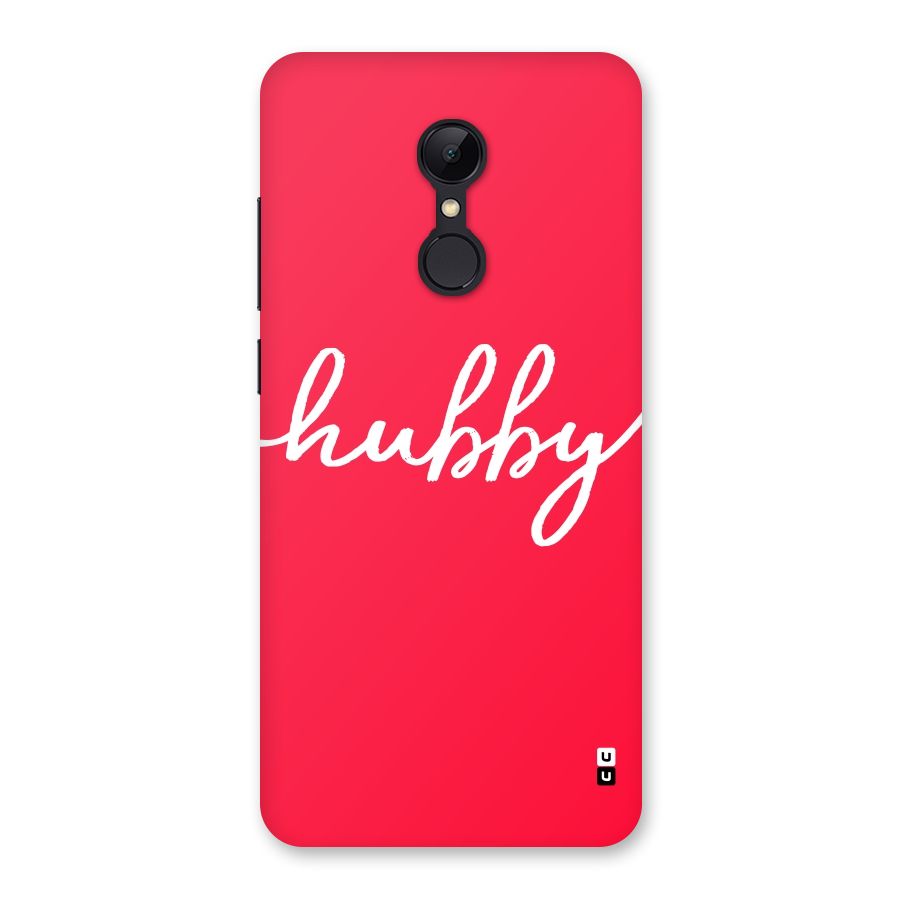 Hubby Back Case for Redmi 5