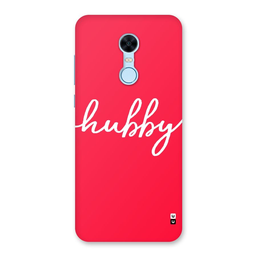 Hubby Back Case for Redmi Note 5