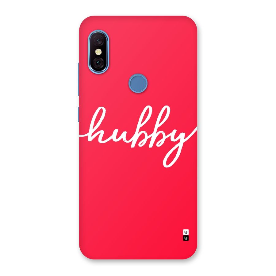 Hubby Back Case for Redmi Note 6 Pro