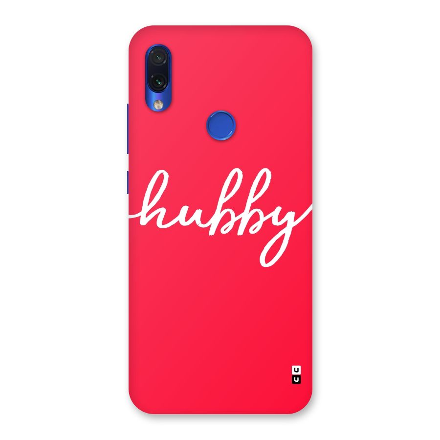 Hubby Back Case for Redmi Note 7