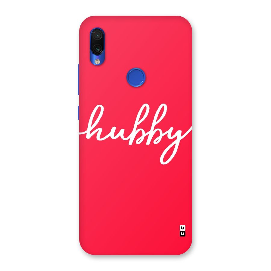 Hubby Back Case for Redmi Note 7S