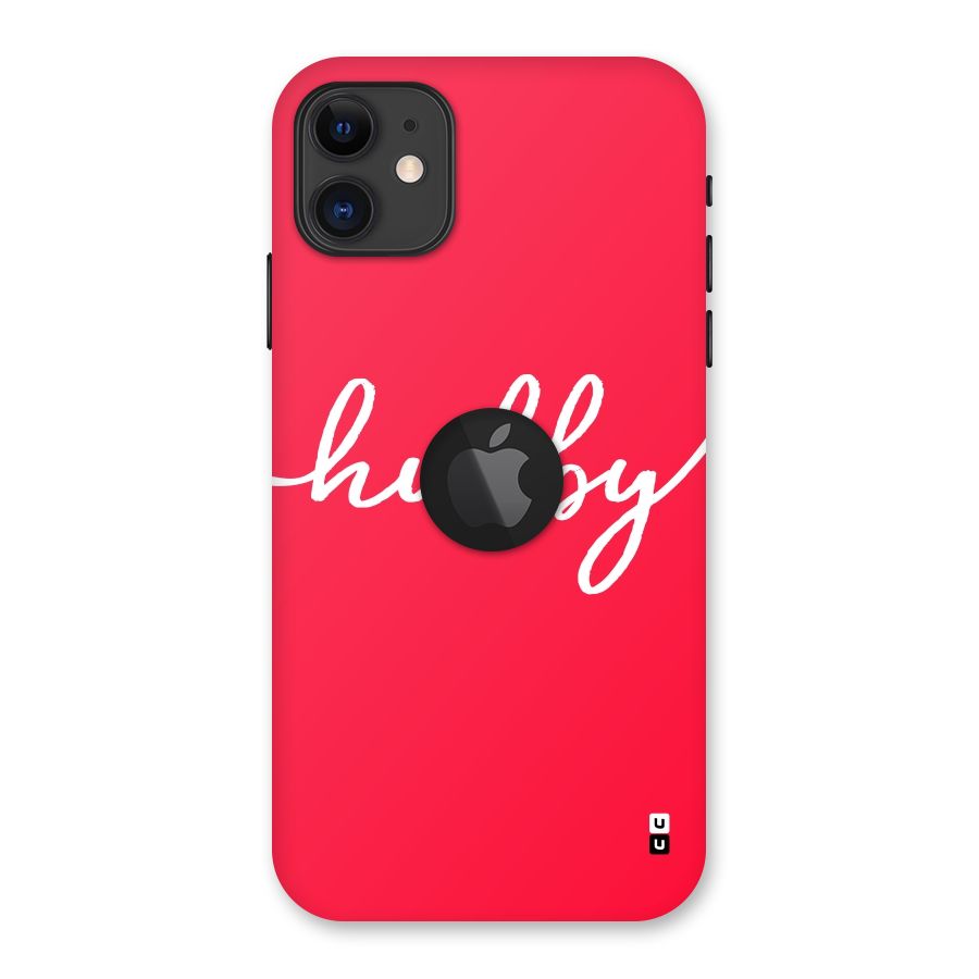 Hubby Back Case for iPhone 11 Logo Cut