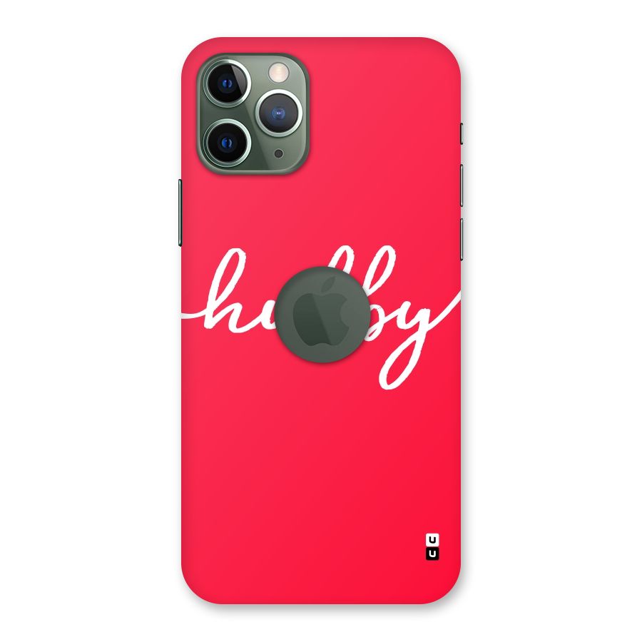 Hubby Back Case for iPhone 11 Pro Logo  Cut