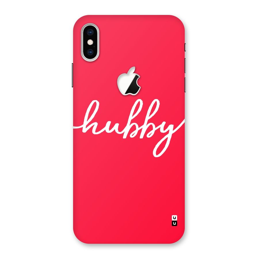 Hubby Back Case for iPhone XS Max Apple Cut