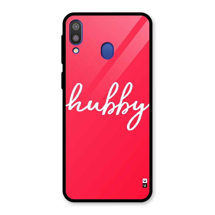 Hubby Glass Back Case for Galaxy M20
