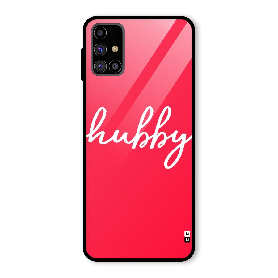Hubby Glass Back Case for Galaxy M31s