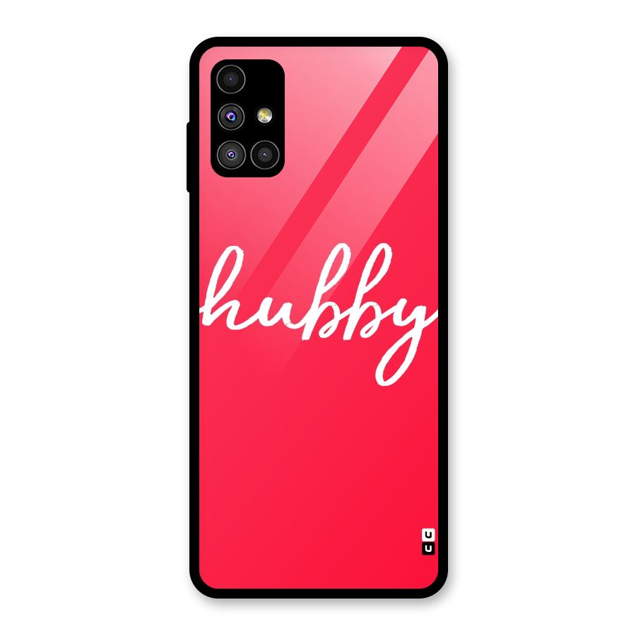 Hubby Glass Back Case for Galaxy M51