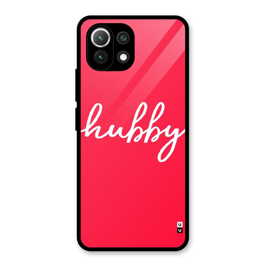 Hubby Glass Back Case for Mi 11 Lite NE 5G