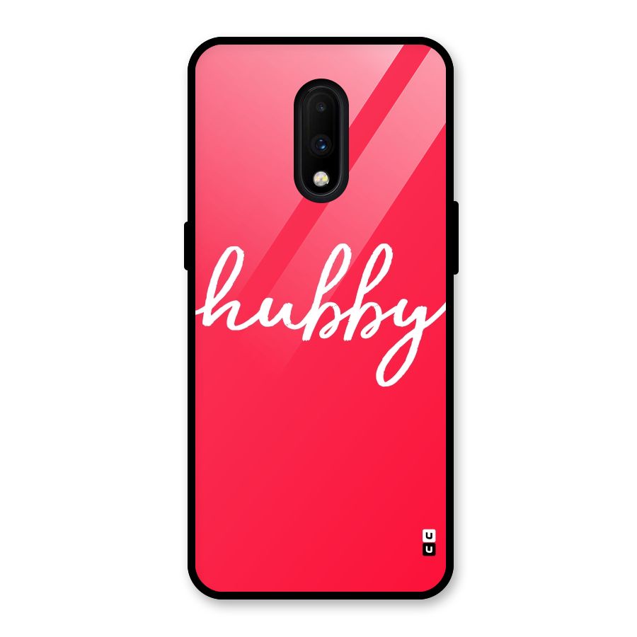 Hubby Glass Back Case for OnePlus 7
