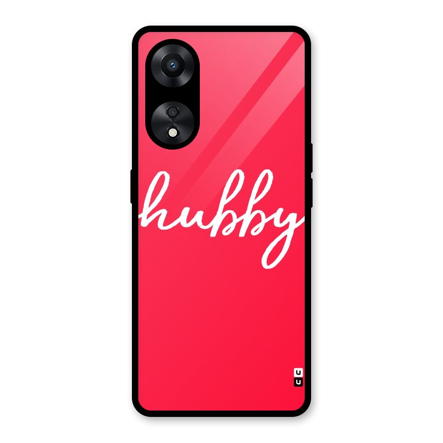 Hubby Glass Back Case for Oppo A78