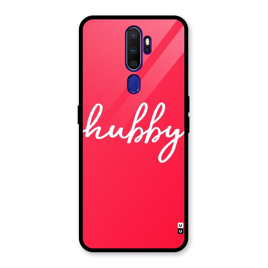 Hubby Glass Back Case for Oppo A9 (2020)