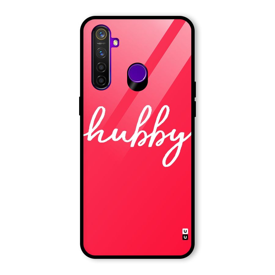 Hubby Glass Back Case for Realme 5 Pro