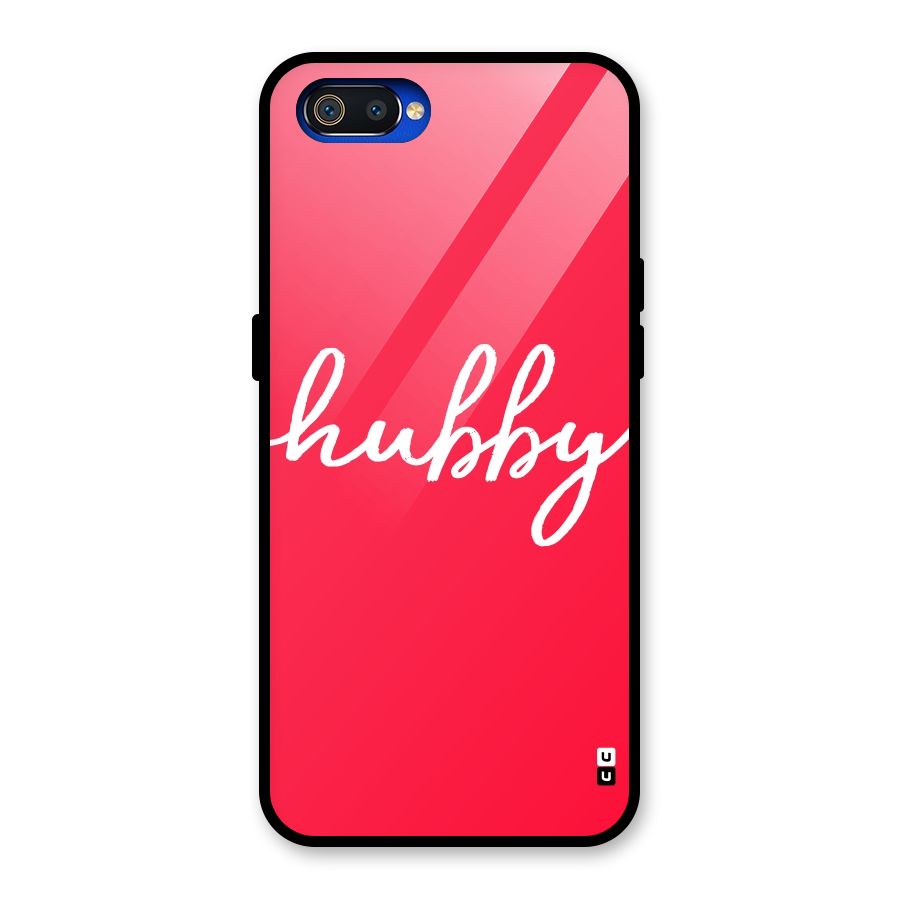 Hubby Glass Back Case for Realme C2
