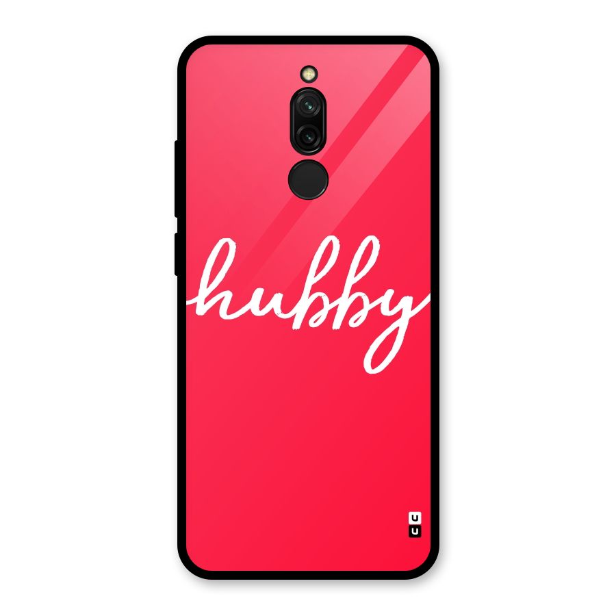 Hubby Glass Back Case for Redmi 8
