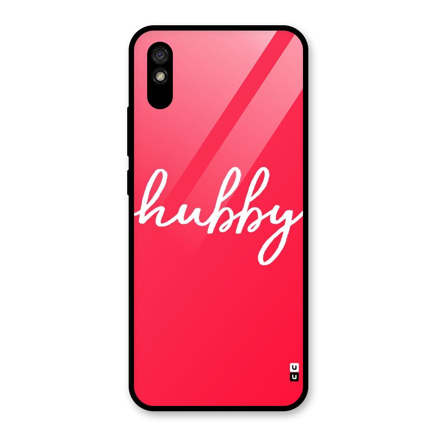 Hubby Glass Back Case for Redmi 9i