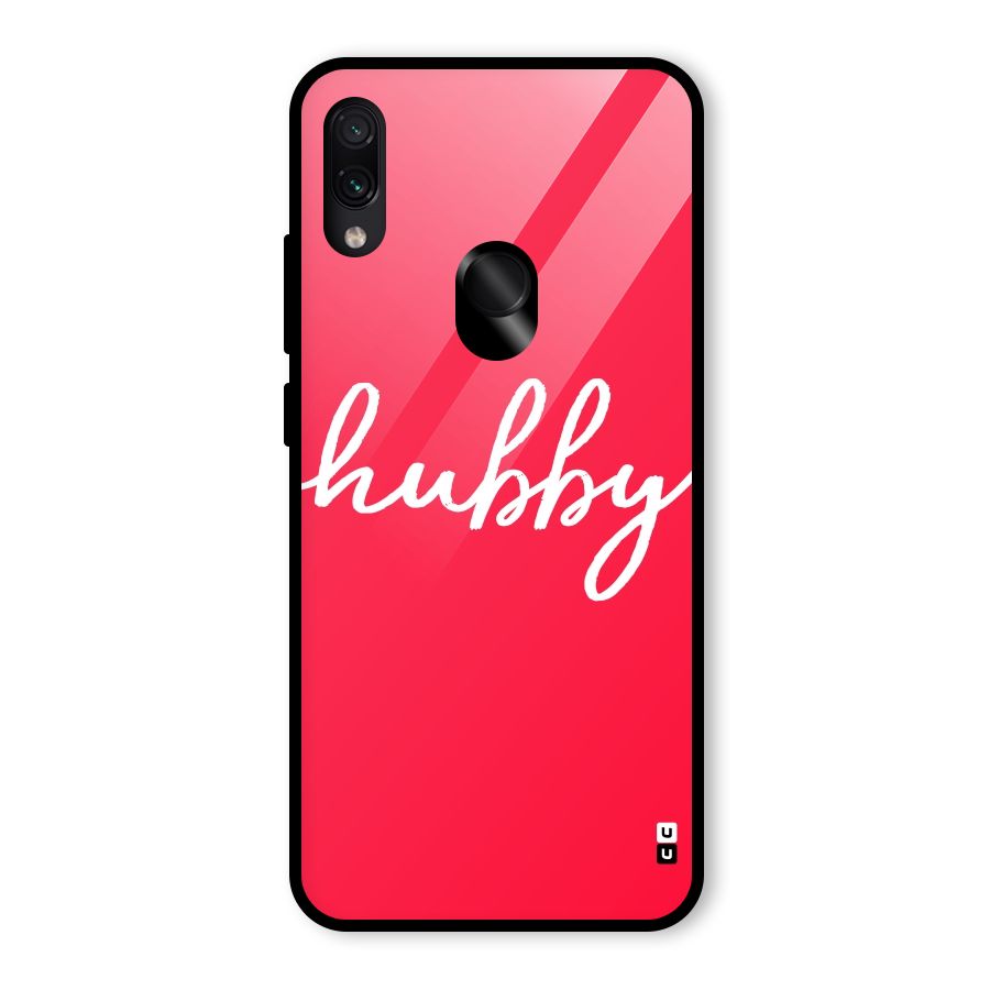 Hubby Glass Back Case for Redmi Note 7S