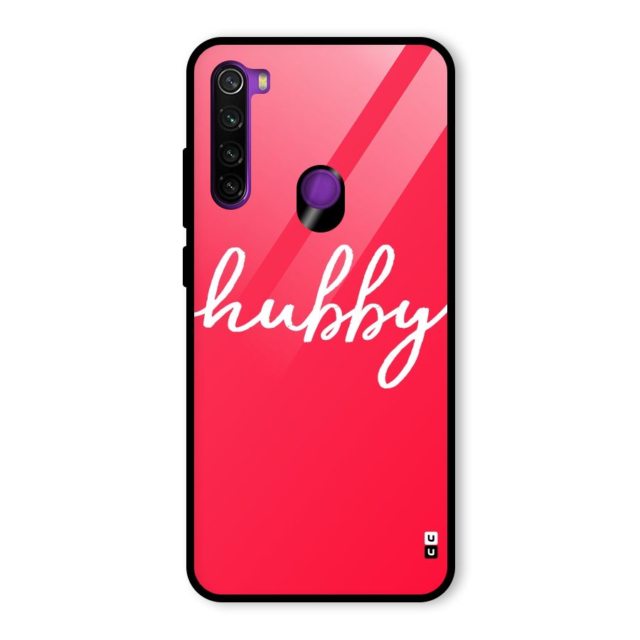 Hubby Glass Back Case for Redmi Note 8
