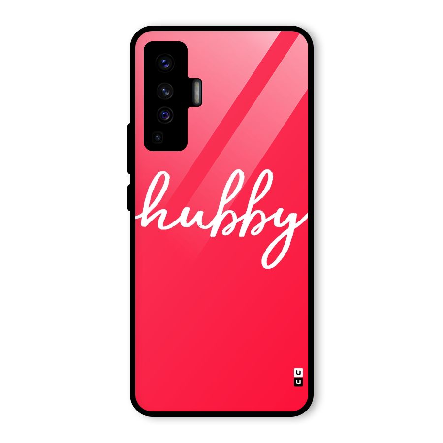 Hubby Glass Back Case for Vivo X50