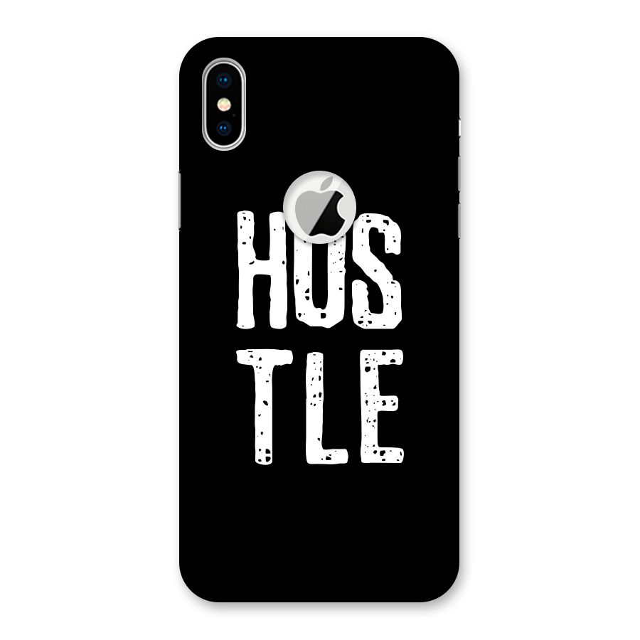 Hustle Back Case for iPhone X Logo Cut