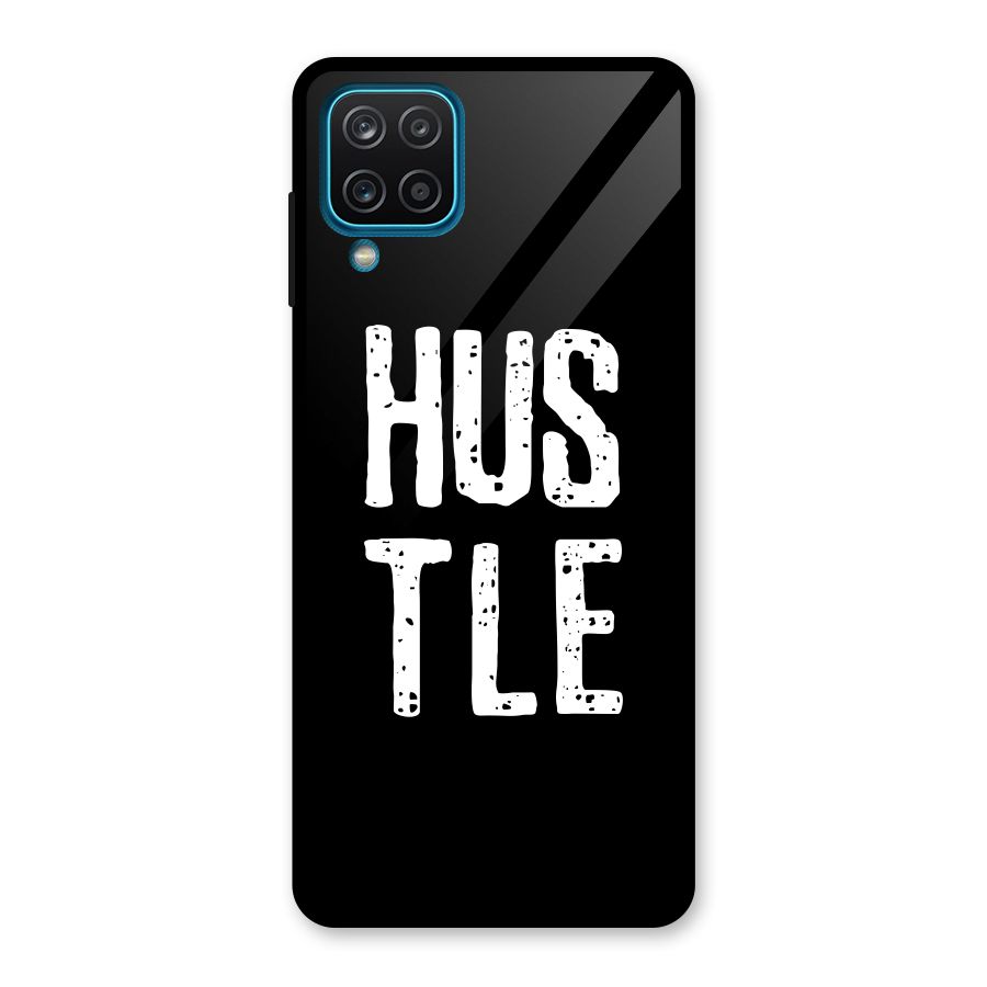 Hustle Glass Back Case for Galaxy A12