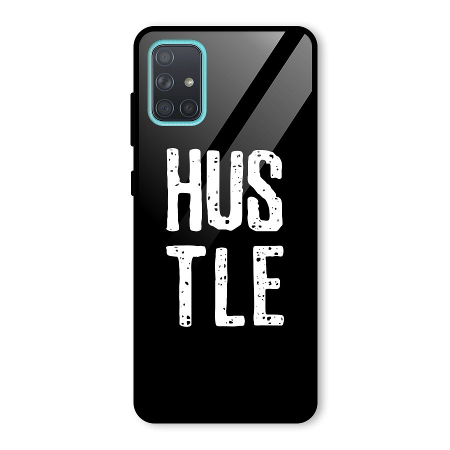 Hustle Glass Back Case for Galaxy A71