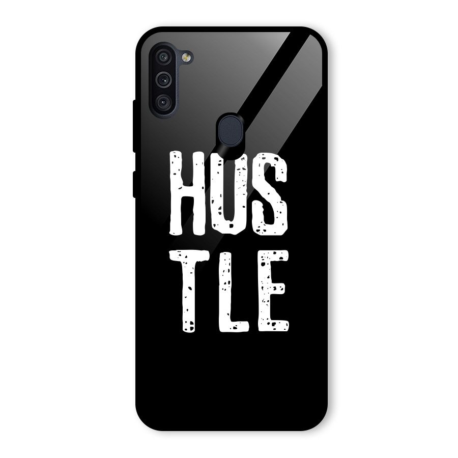 Hustle Glass Back Case for Galaxy M11