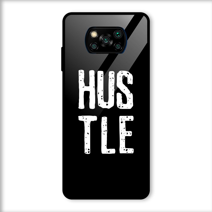 Hustle Glass Back Case for Poco X3