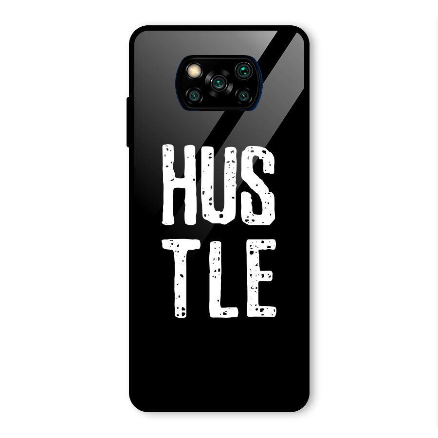 Hustle Glass Back Case for Poco X3 Pro