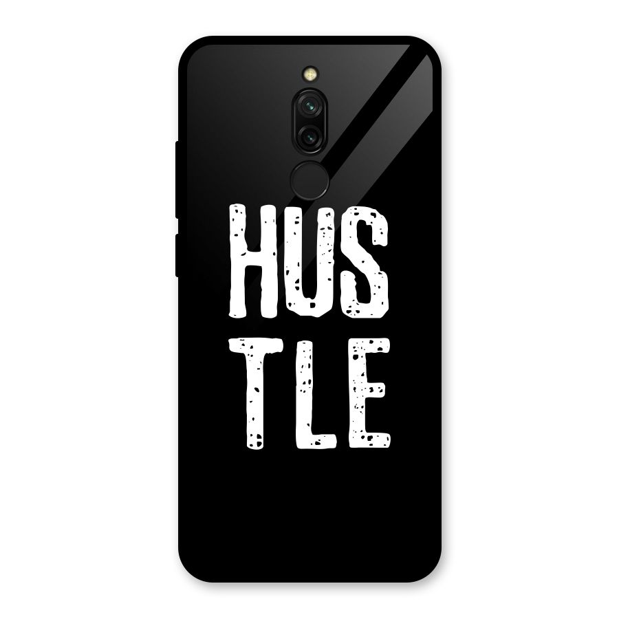 Hustle Glass Back Case for Redmi 8