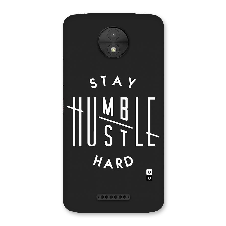 Hustle Hard Back Case for Moto C
