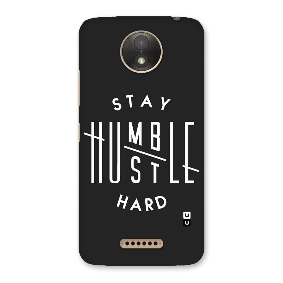 Hustle Hard Back Case for Moto C Plus
