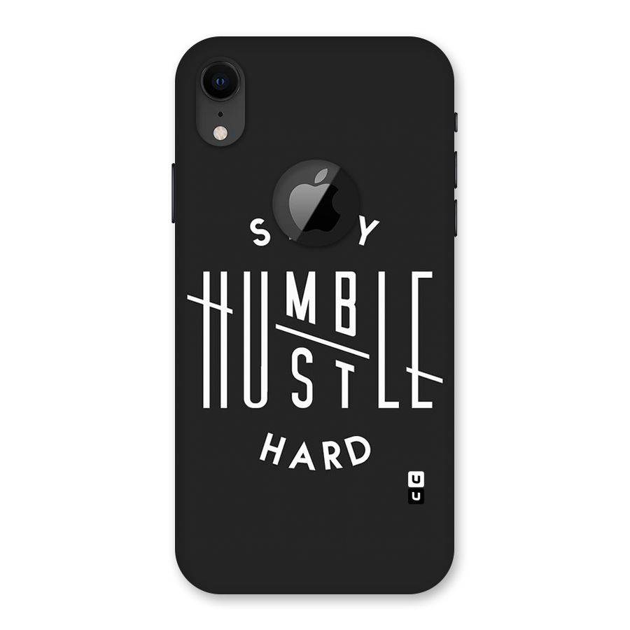 Hustle Hard Back Case for iPhone XR Logo Cut