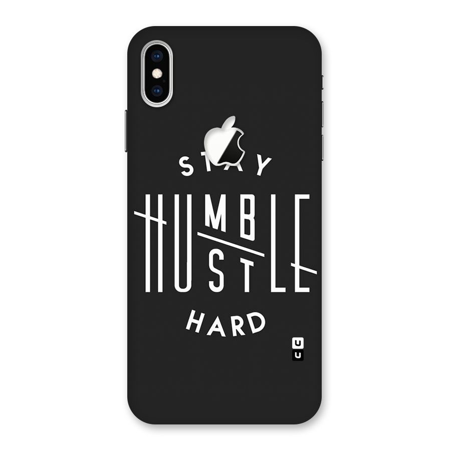 Hustle Hard Back Case for iPhone XS Max Apple Cut
