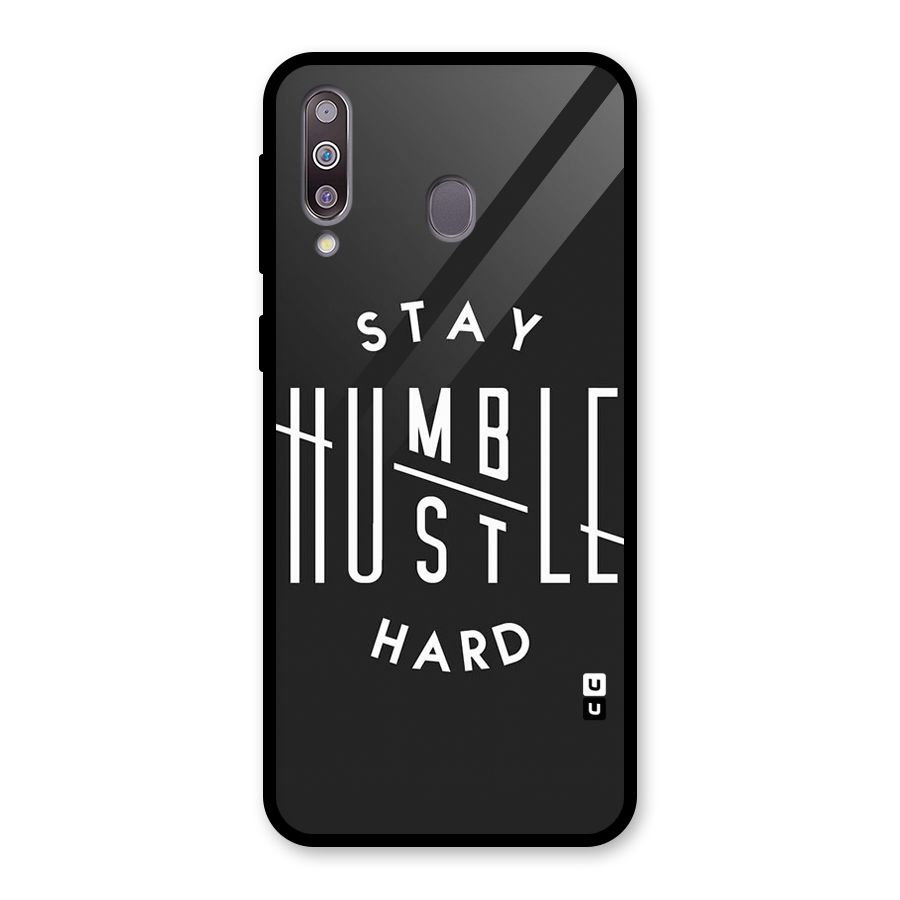Hustle Hard Glass Back Case for Galaxy M30