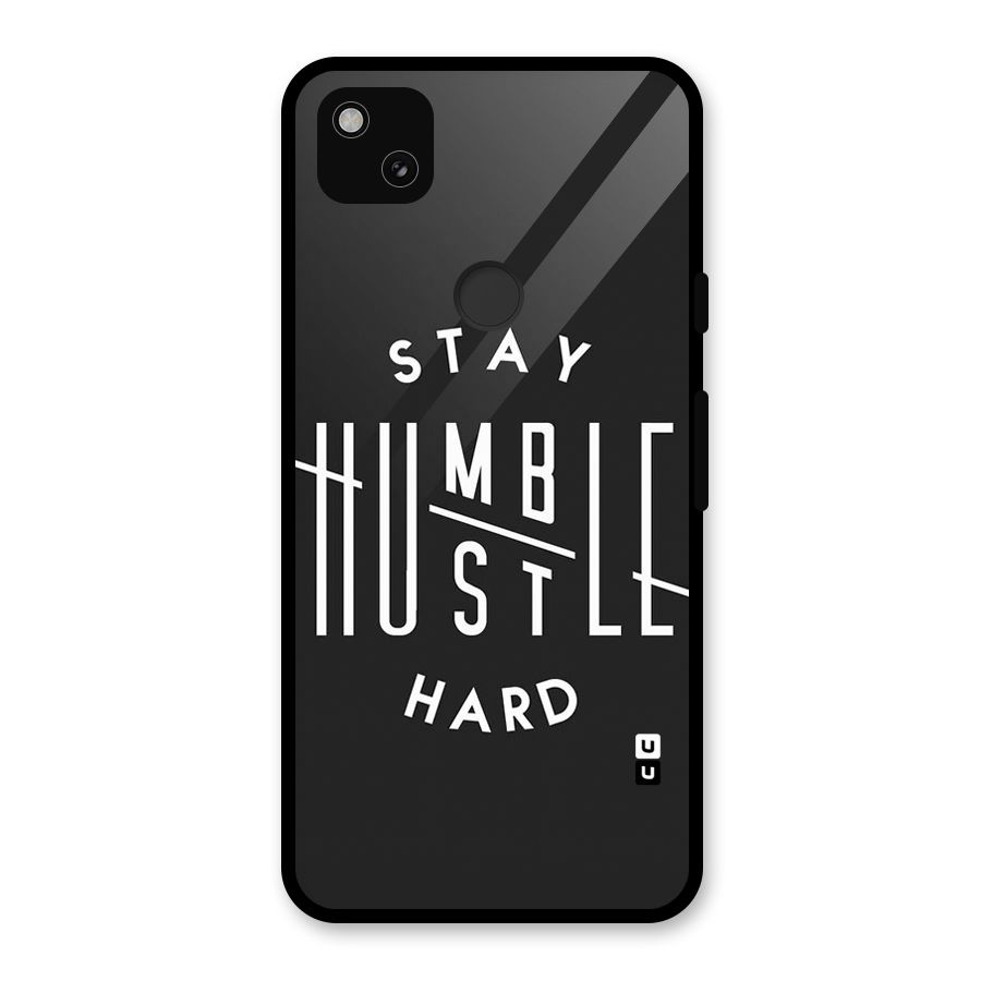 Hustle Hard Glass Back Case for Google Pixel 4a